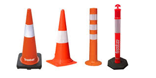 plastic traffic cones for road traffic control and safety